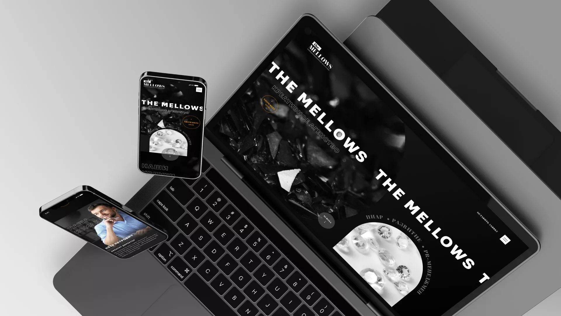 Разработка сайта креативного агентства «The Mellows» в Сосногорске